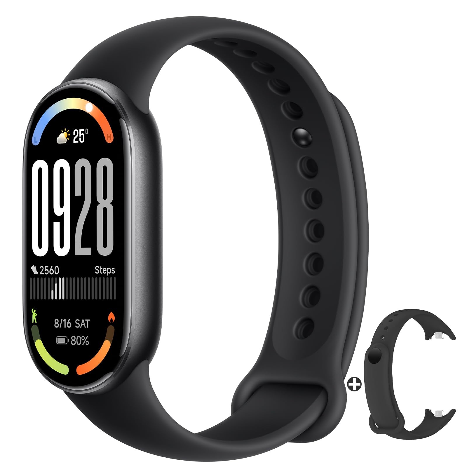 XIAOMI Mi Smart Band 10 (2025) - 1.72" AMOLED Display | 21 Days F, Black