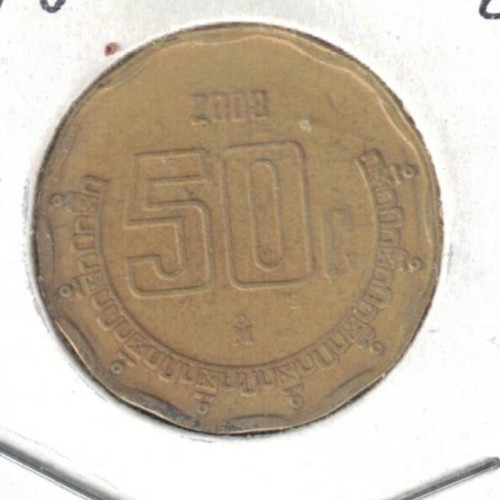 2008 Mexico Circulated Fifty Centavo Coin