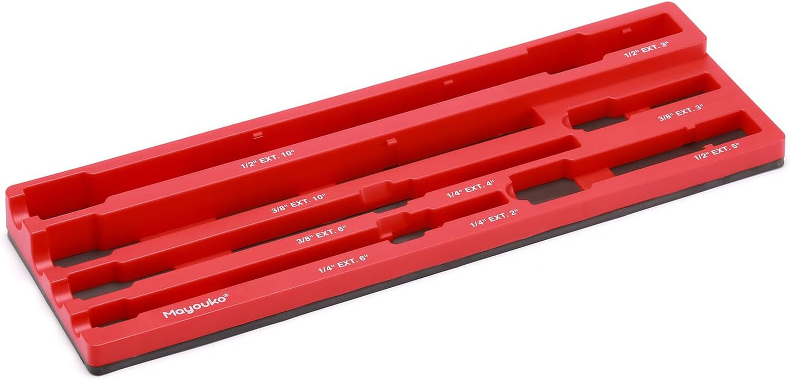 Mayouko Magnetic ABS Socket Extension Organizer Holder for 1/4, 3/8, 1/2" Drive