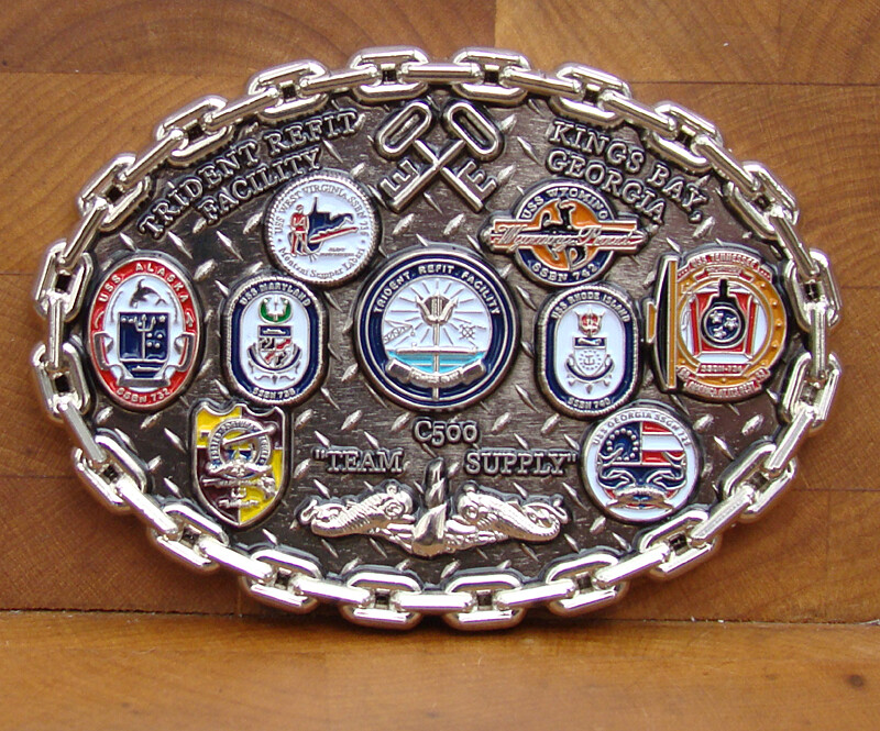 TRIDENT Refit Facility Kings Bay GA Challenge Coin C500  3"