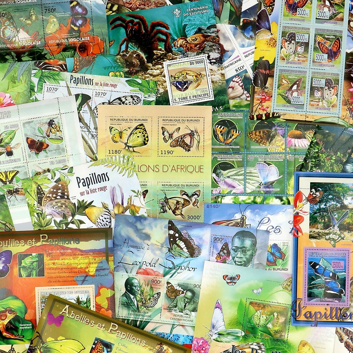 Stamp Collection Butterflies 40+ Different Sets Topical Stamps MNH Sets
