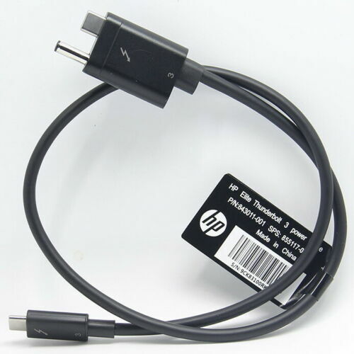 NEW HP Thunderbolt 3 Power cable AC+USB Type-C to USB Type-C 843011-001