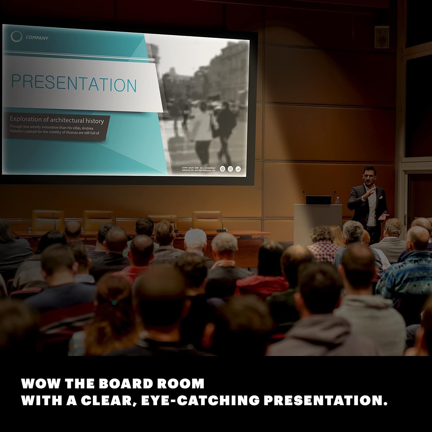 120-Inch Fixed Frame Projector Screen 4K/8K HD & 3D Ready Wall Mount Black