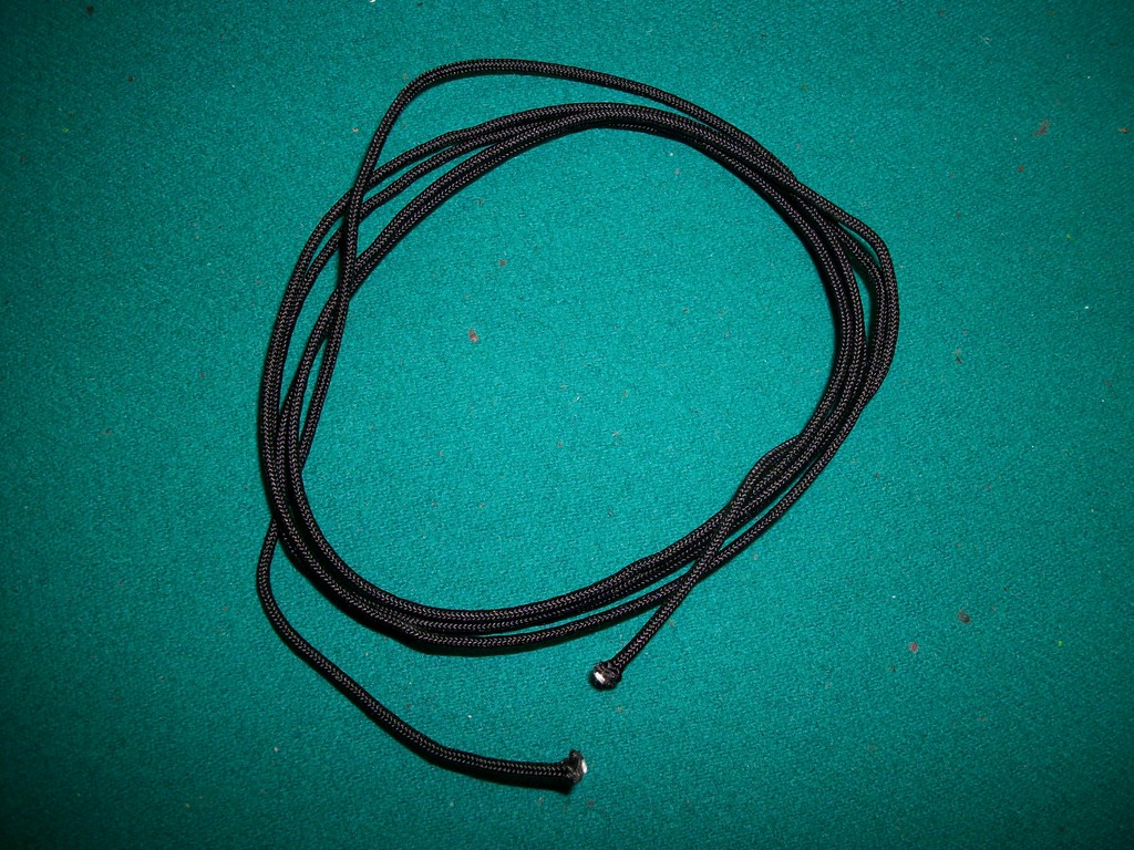 10' BCY Black D Loop Material Archery Bowstring