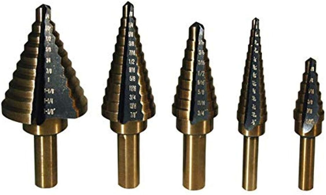 ATD Tools -9200- 5 Pc. Step Drill Bit Set