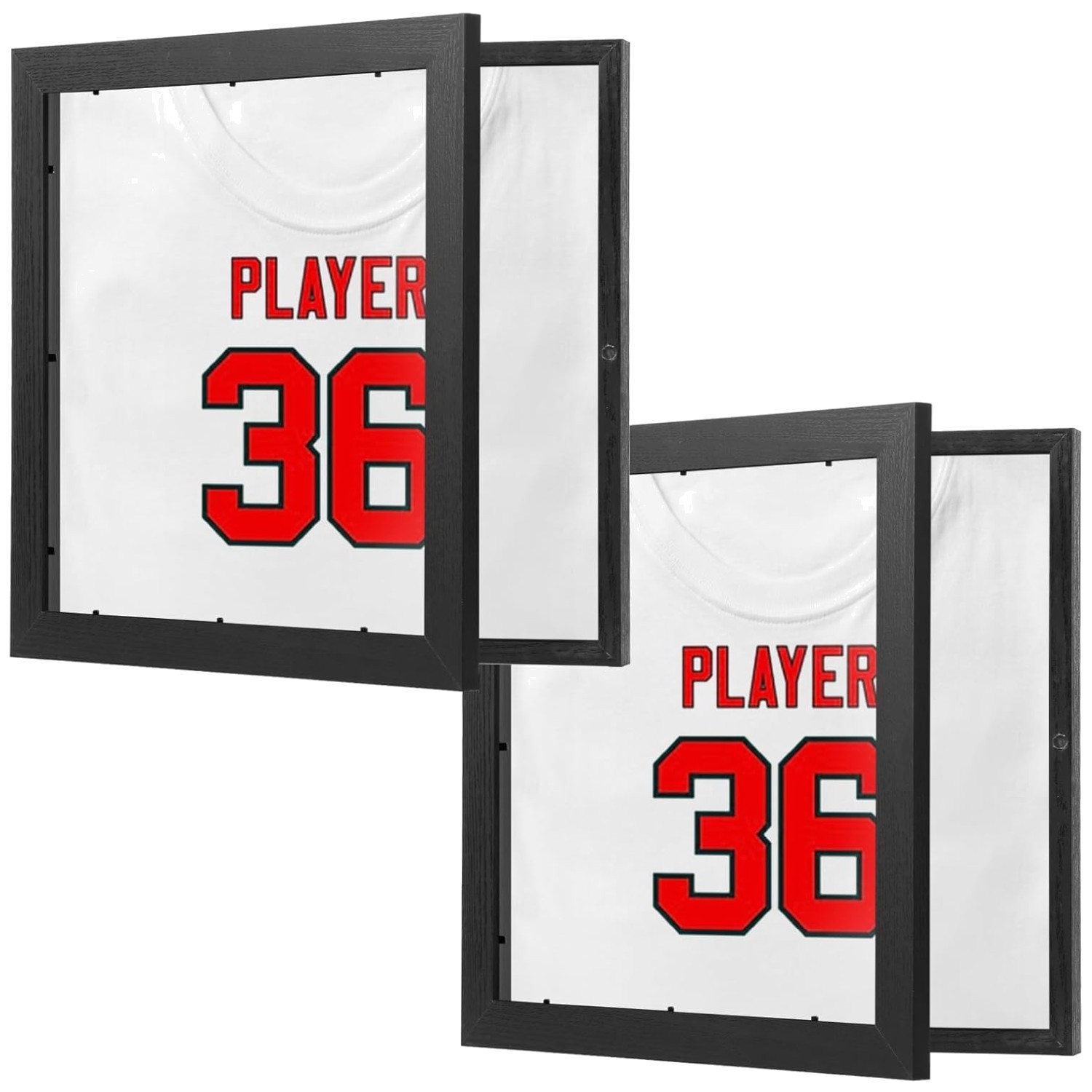 2 Pack Jersey Frame Display Case,Jersey Shadow Box,Sports Jersey Display Frame w