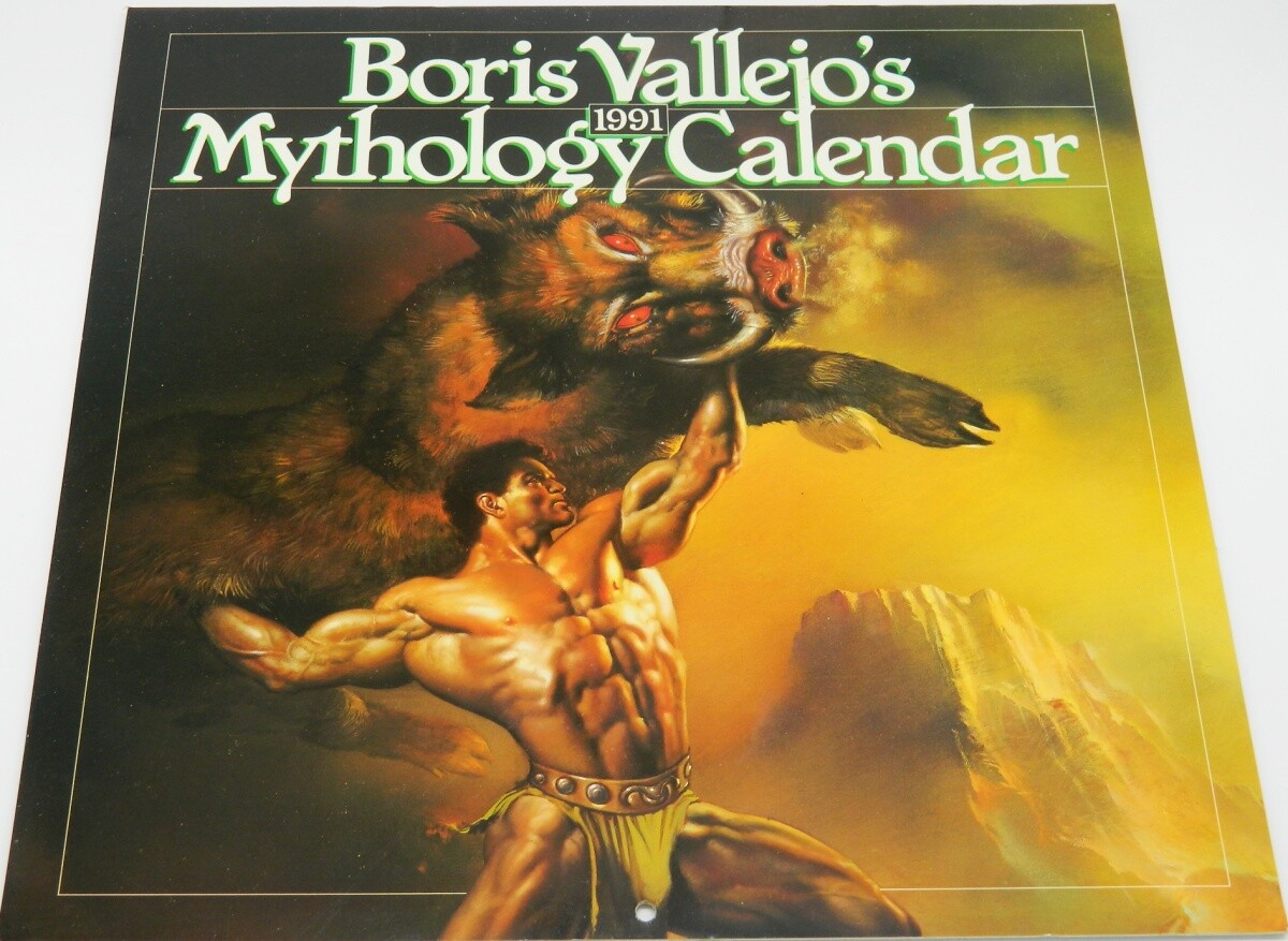 Boris Vallejo Mythology Art Wall Calendar 1991 Workman UNUSED CONDITION