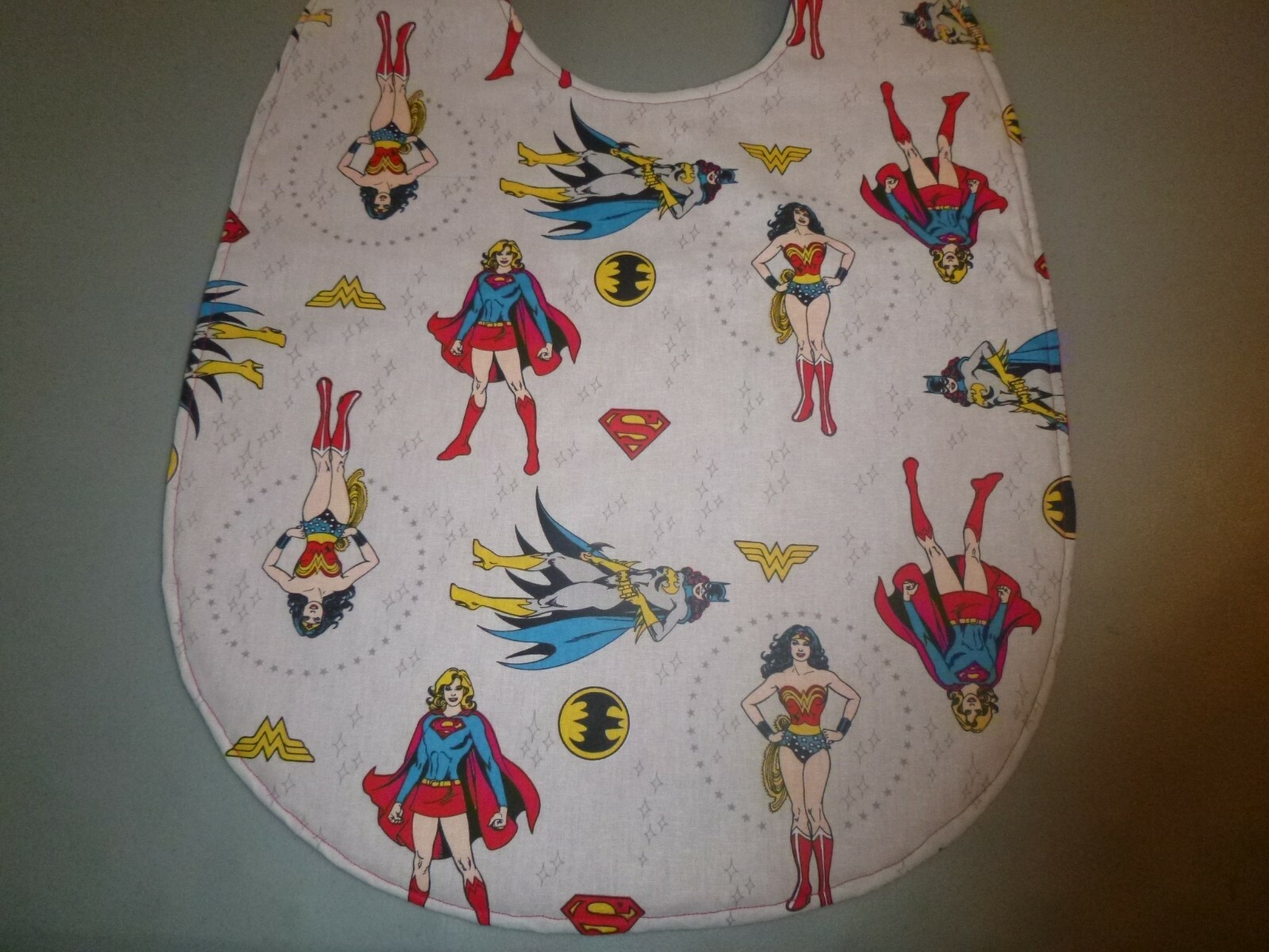 Adult Bib/Clothing Protector double thickness with Quilted Diamond Backing