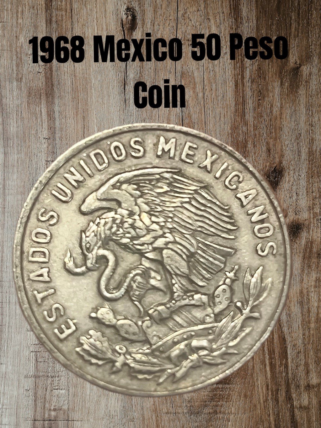 1976 Mexico 50 Cincuenta Centavos Coin