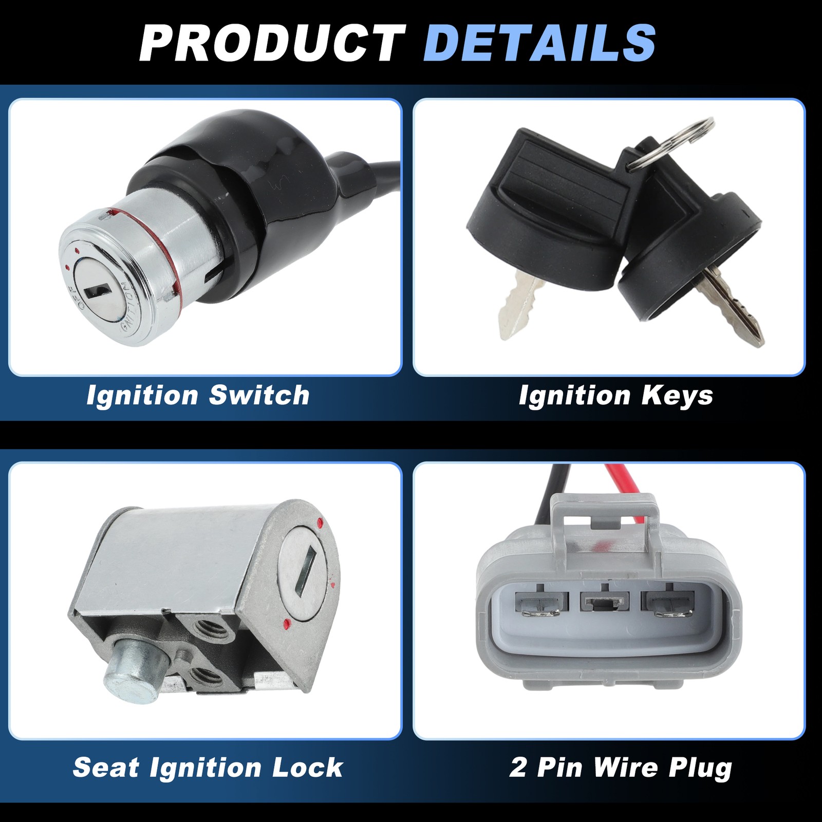 ATV Ignition Lock Switch Key Set for CFMOTO CFORCE 600 625 CF600 9DS0101006002