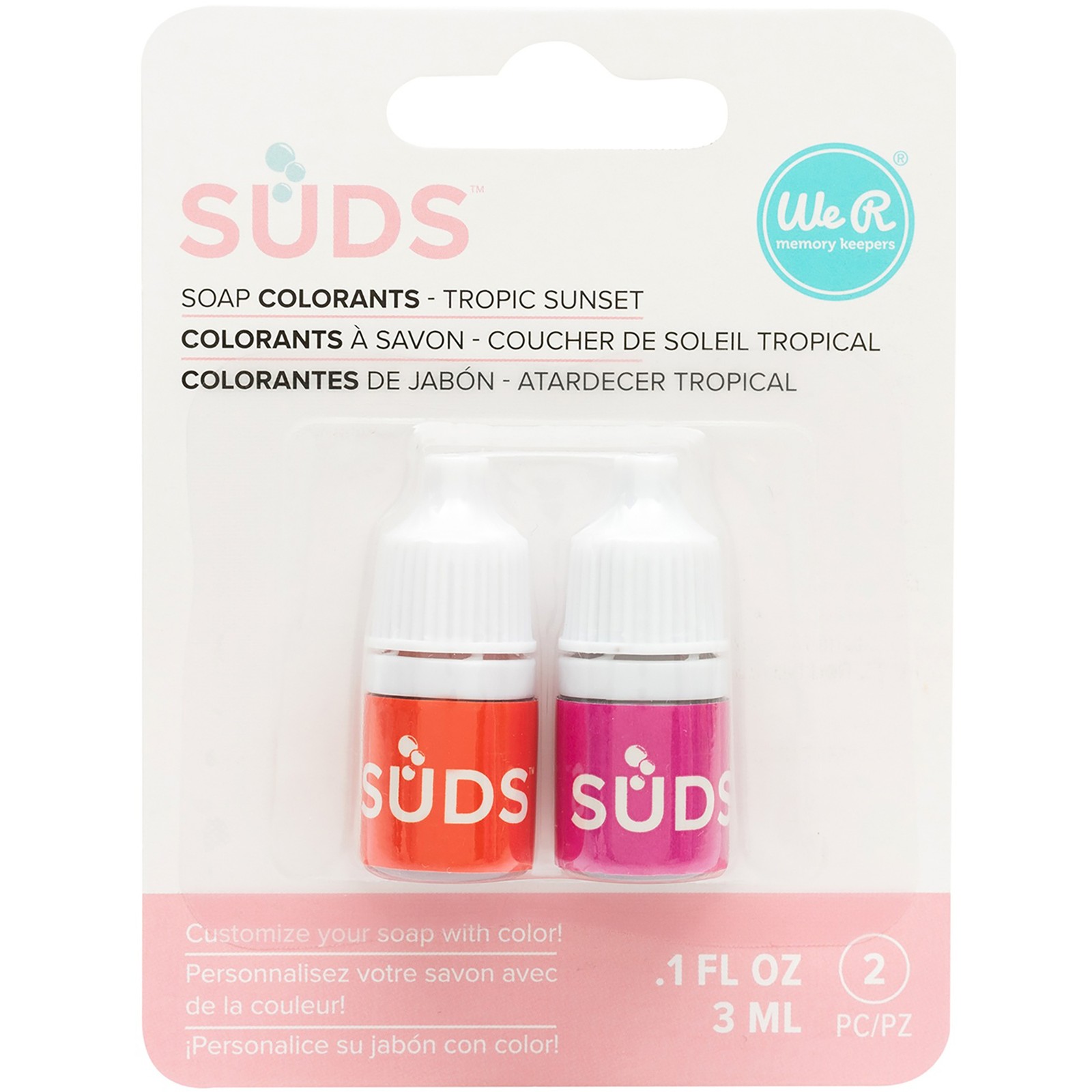We R SUDS Soap Maker Colorant 3ml 2/Pkg-Tropical Sunset - 3 Pack