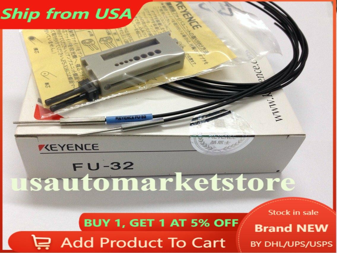 One Keyence FU-32 Fiber Optic Sensor New In Box Fast Shipping