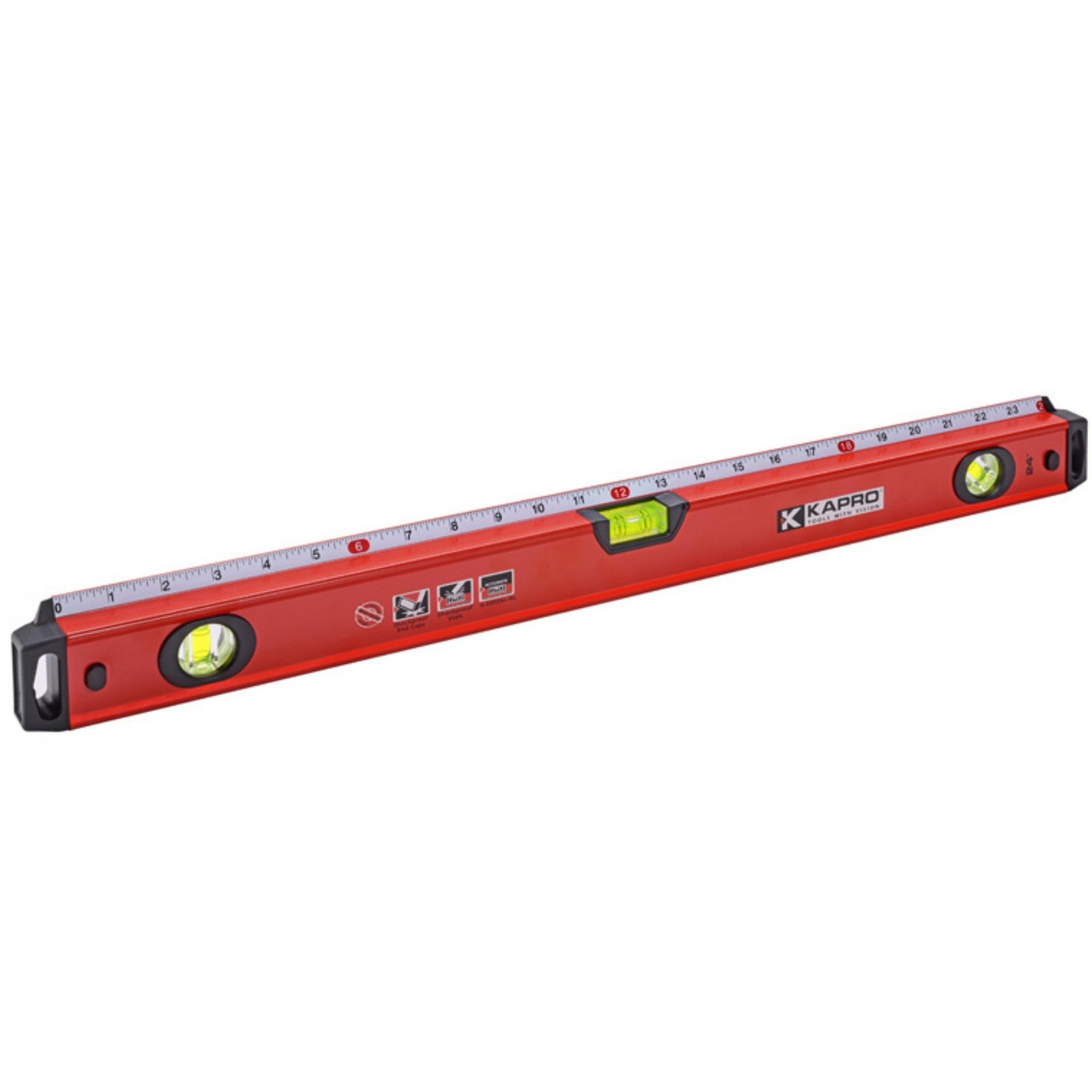 Kapro - 770 Exodus Professional Box Level - With 45° Vial & Ruler - For Level...