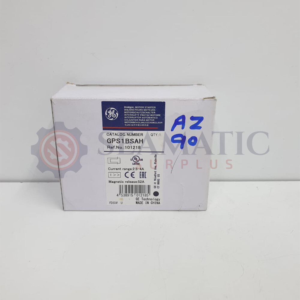 LOT OF 2 NOS X GE GPS1BSAH / 101218 Manual Motor Protectors, GPS Series , AZ#90+