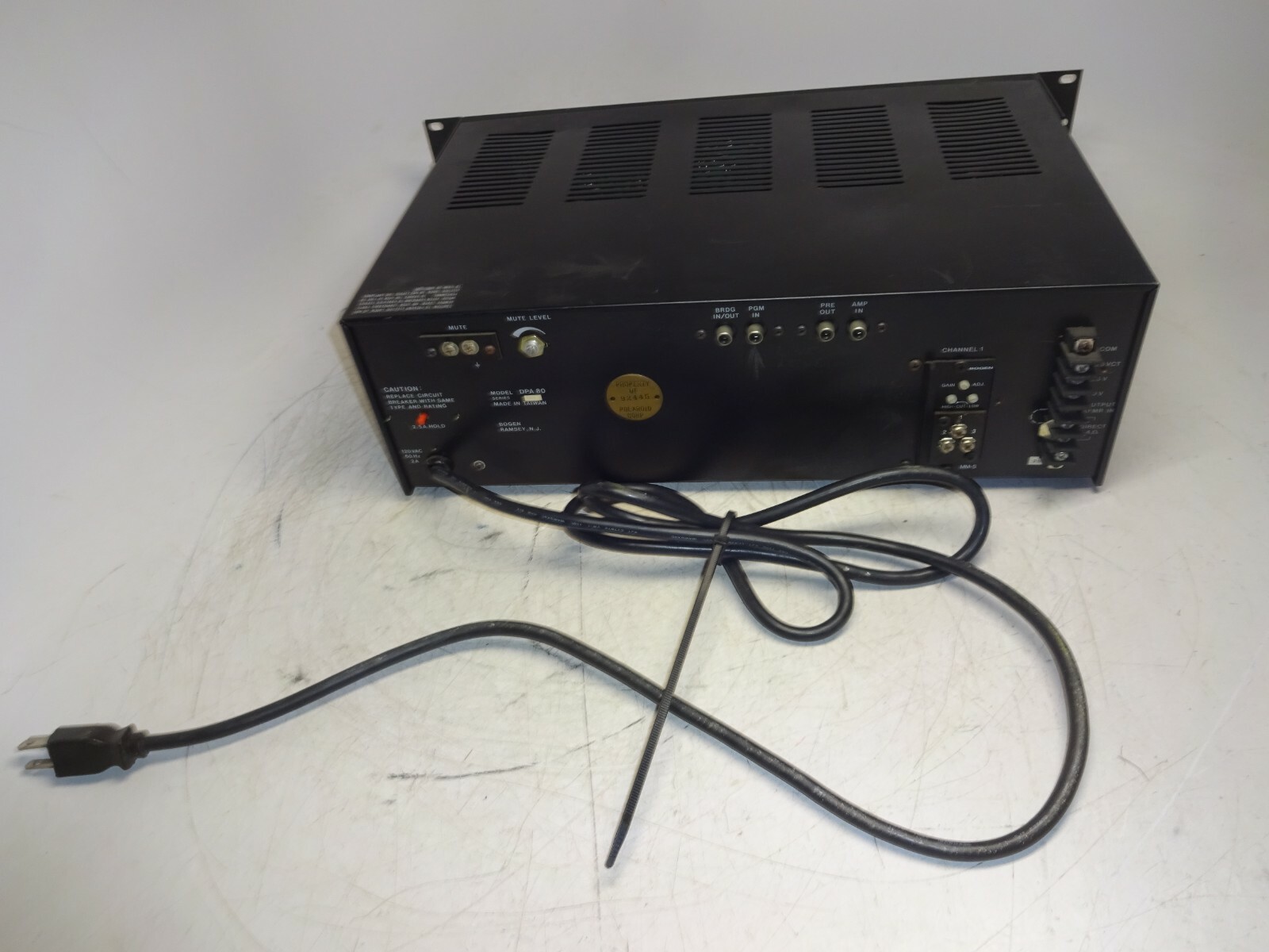 BOGEN DPA-80 POWER AMPLIFIER