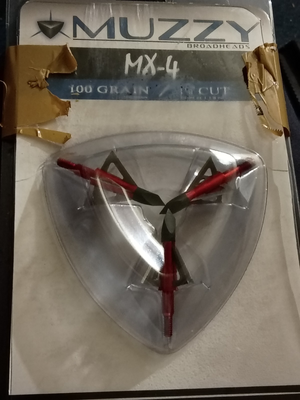 Muzzy MX-4 100 Grain 4-Blade Broadhead - Pack of 3