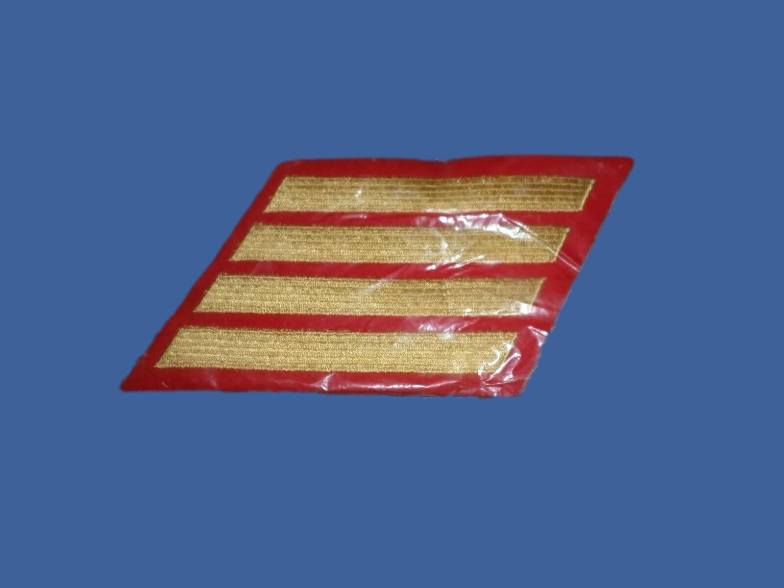 MARINE CORPS SERVICE STRIPES SLEEVE PATCHES DRESS BLUES UNIFORM RANK 16 YEARS