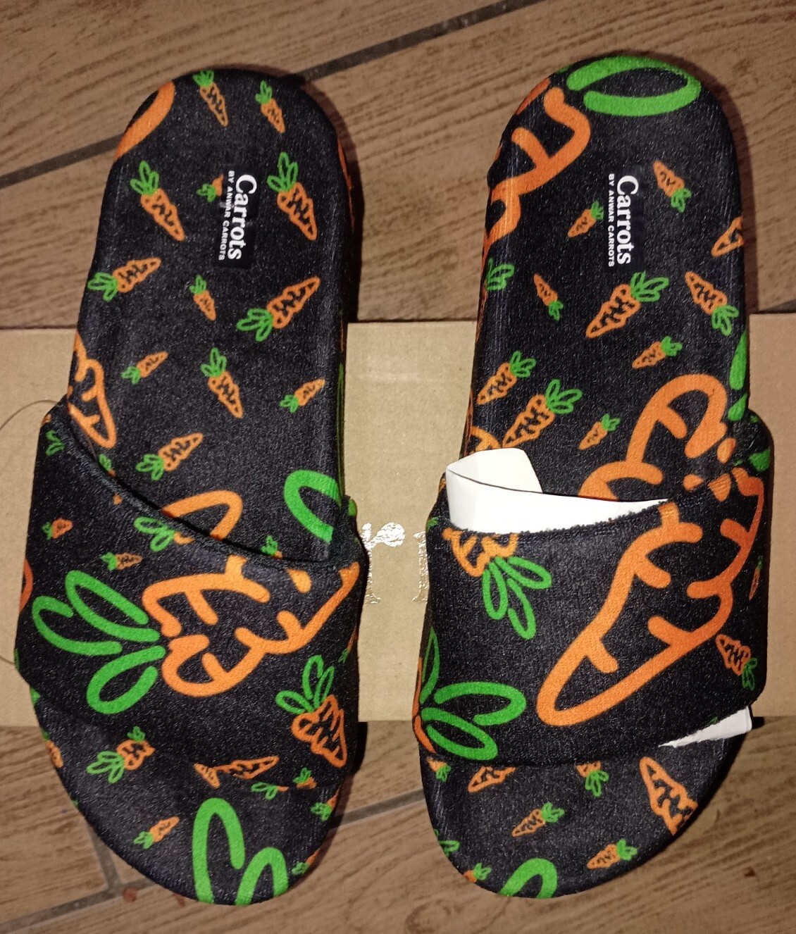 Carrots Slides By Anwar Carrots Orange/Green/Black Visa Terry ACFW002 Size 5