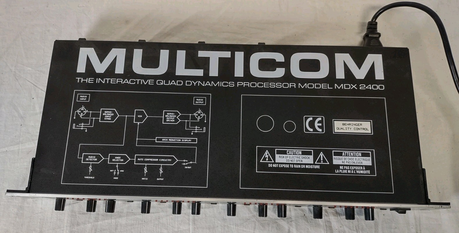 Behringer Multicom, MDX 2400 Multicom Audio Interactive Quad Dynamics Processor