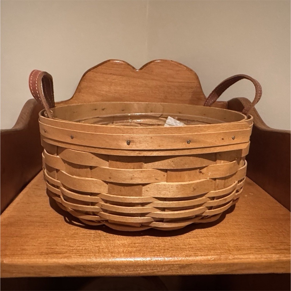 Longaberger Darning Basket with protector