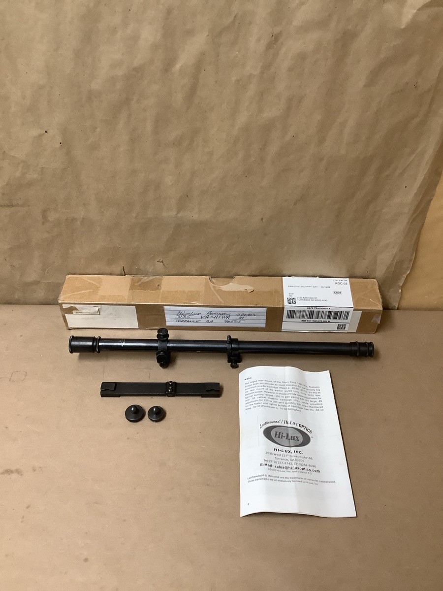 HI-LUX OPTICS Wm MALCOLM 3X RIFLE SCOPE (G29017762)