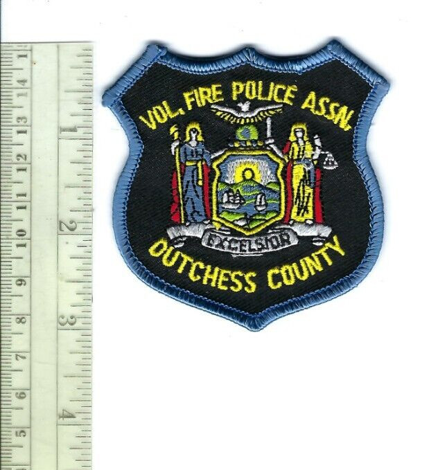 Dutchess County NY New York Volunteer Fire Police Assn. hat/vest patch - NEW!
