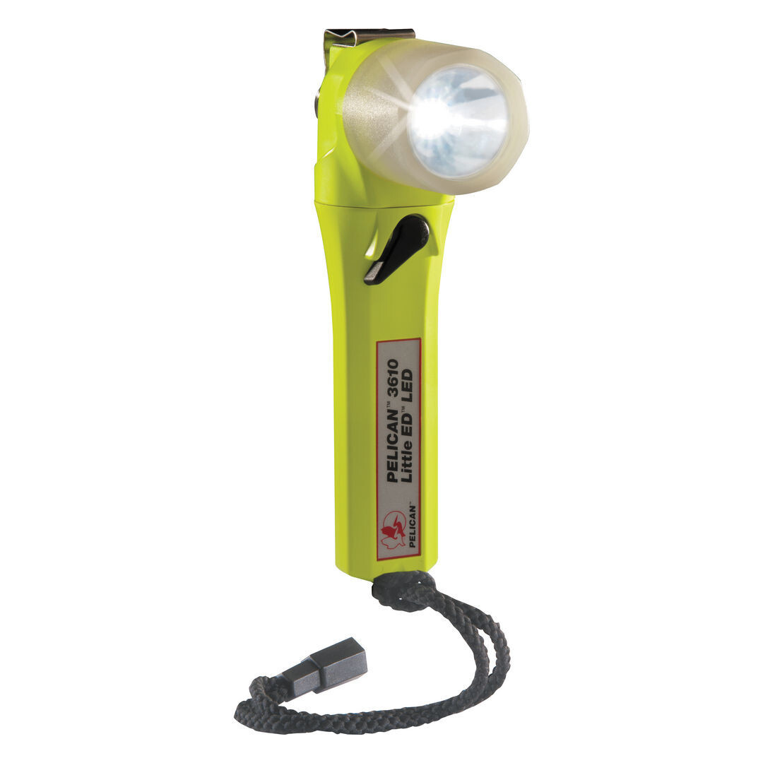 PELICAN 3610 Little ED 183 Lumen LED Flashlight - Yellow PhotoLuminescent Shroud