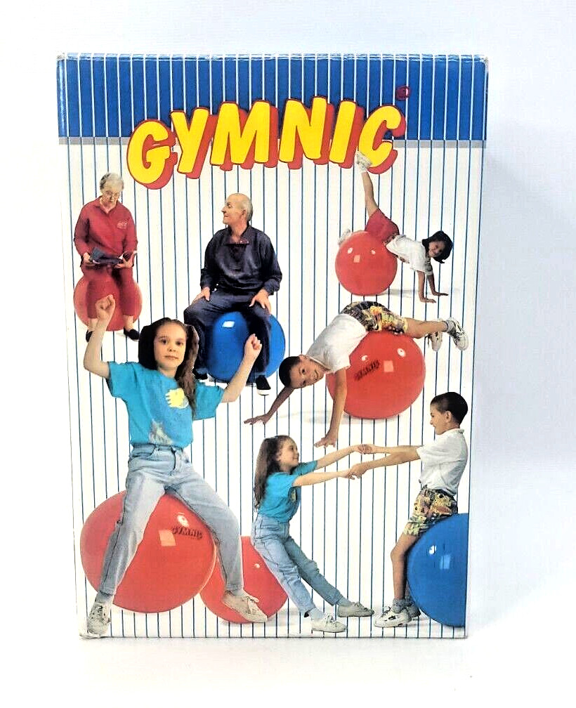 Gymnics Exercise Ball 22"/55cm Red Ball Latex Free New in Box Made in Italy