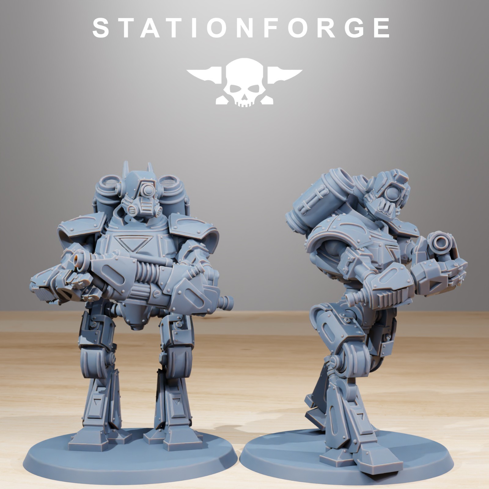 Station Forge Miniatures Scavenger Mechanods Sci Fi Grim Dark Proxy Minis 3D