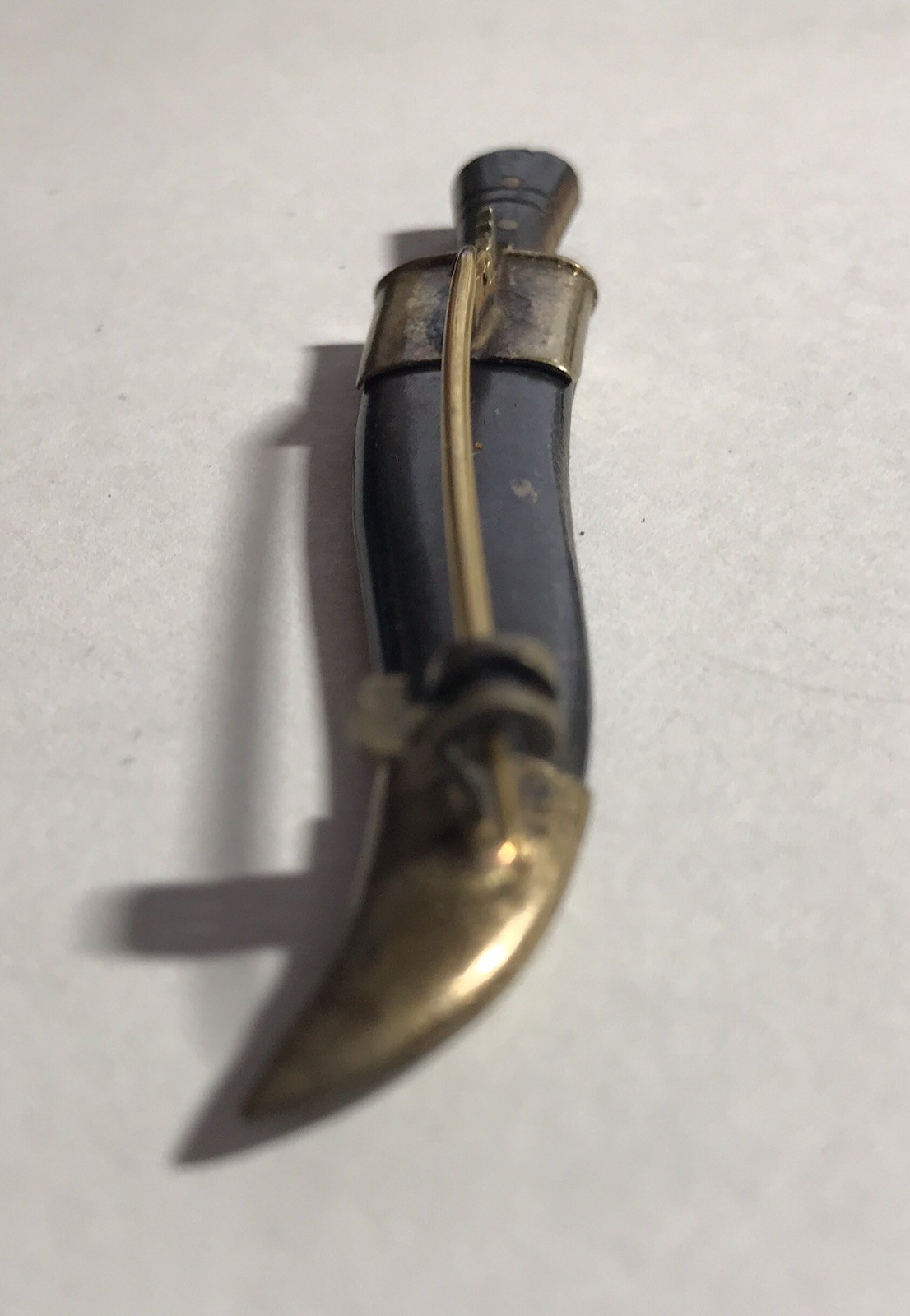 Vtg India Islamic Sikh Design Kirpan Dagger Khanjar Jambiya Curved Knife PIN