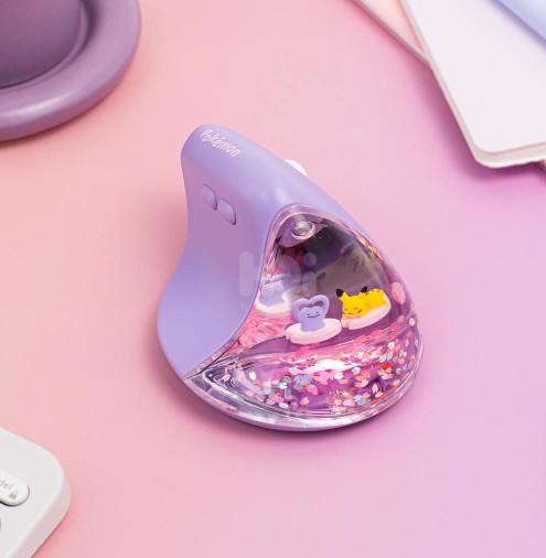 Pokemon Ditto Vertical Wireless Mouse Bluetooth 2.4G Ergonomic RGB Mouse