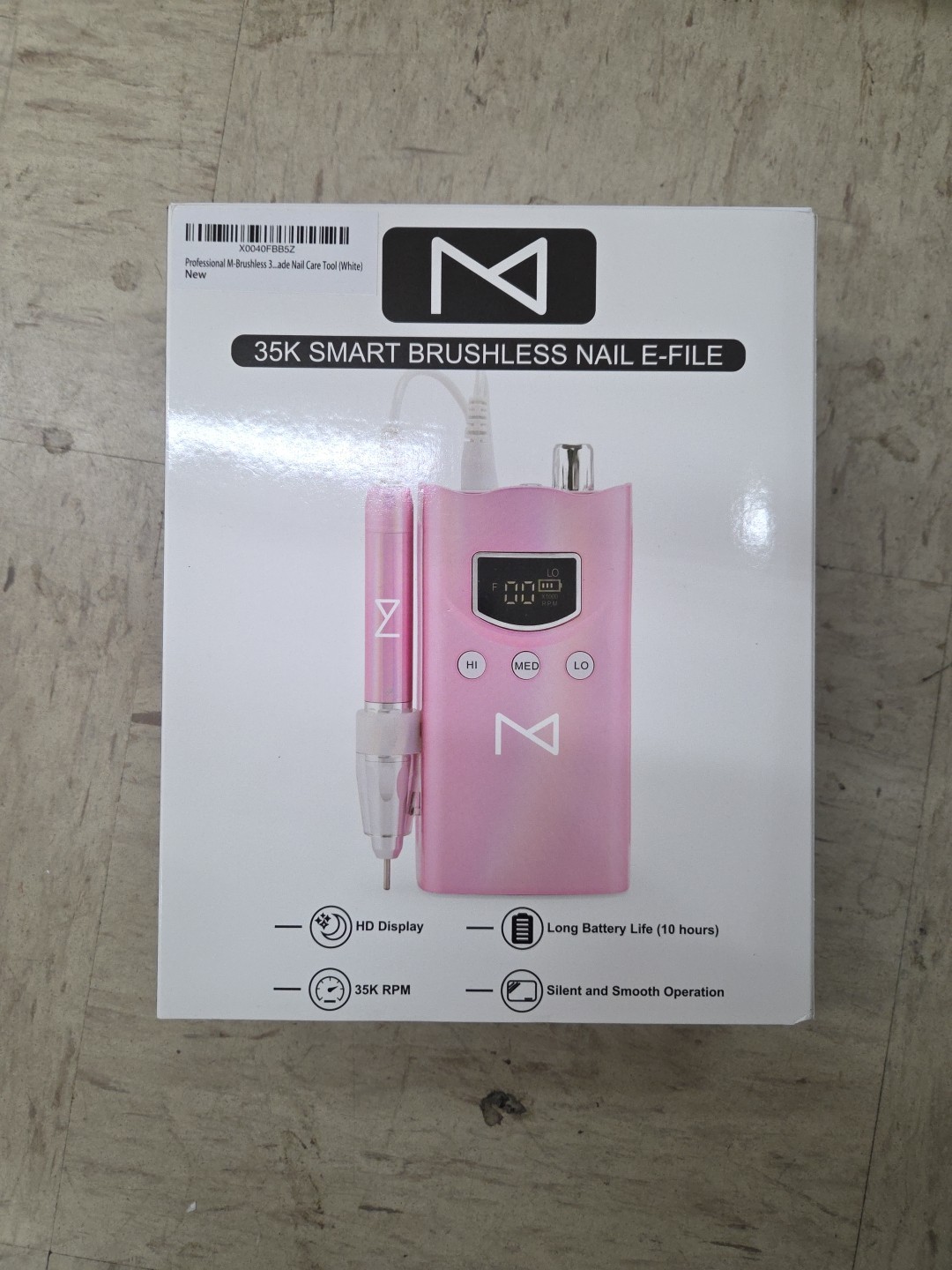 M Max - Nail Drill Professional - 2-in-1 Brushless Motor Nails Drill Machine...