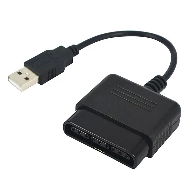2X USB PS2 To PS3 Game Controller Adaptor Converter Cable For Sony PlayStation