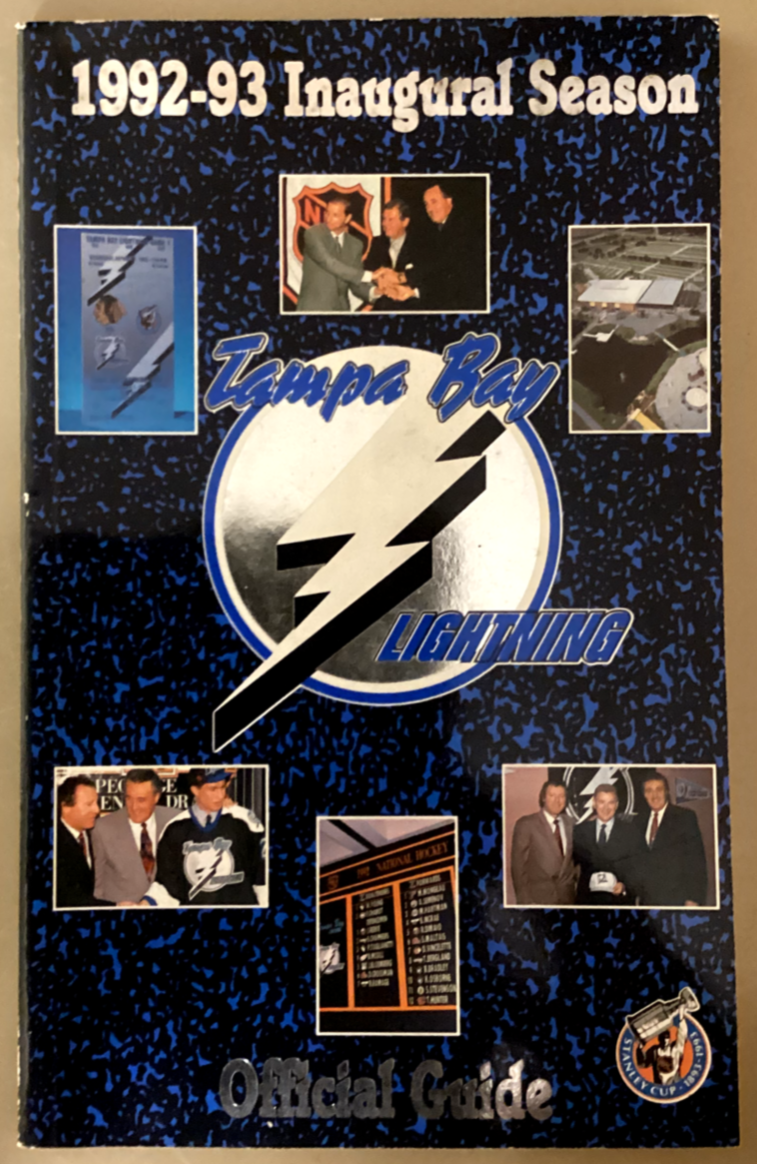 TAMPA BAY LIGHTNING - Inaugural Season Program & Banner Bundle - AUTHENTIC
