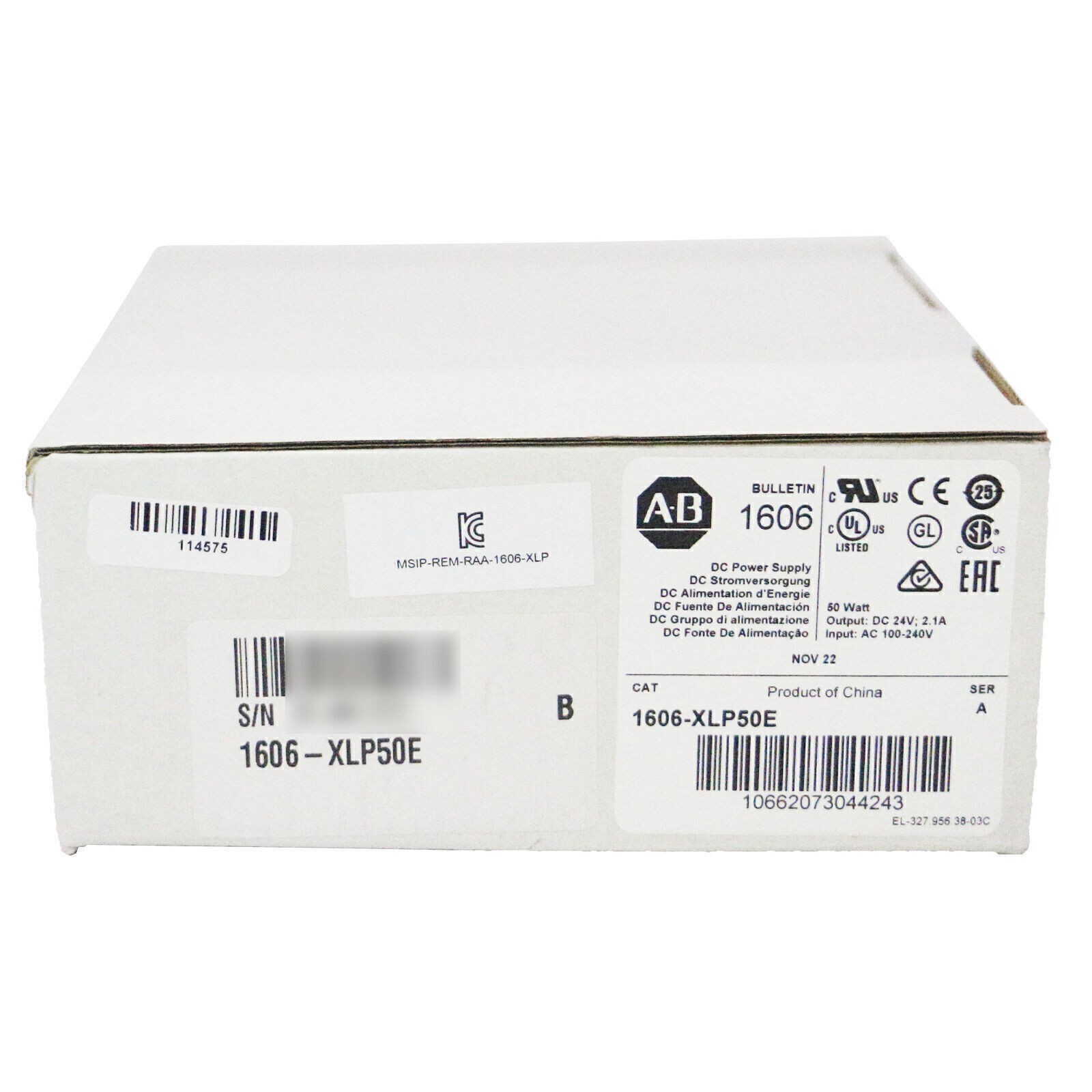 New Factory Sealed AB 1606-XLP50E POWER SUPPLY Free Shipping