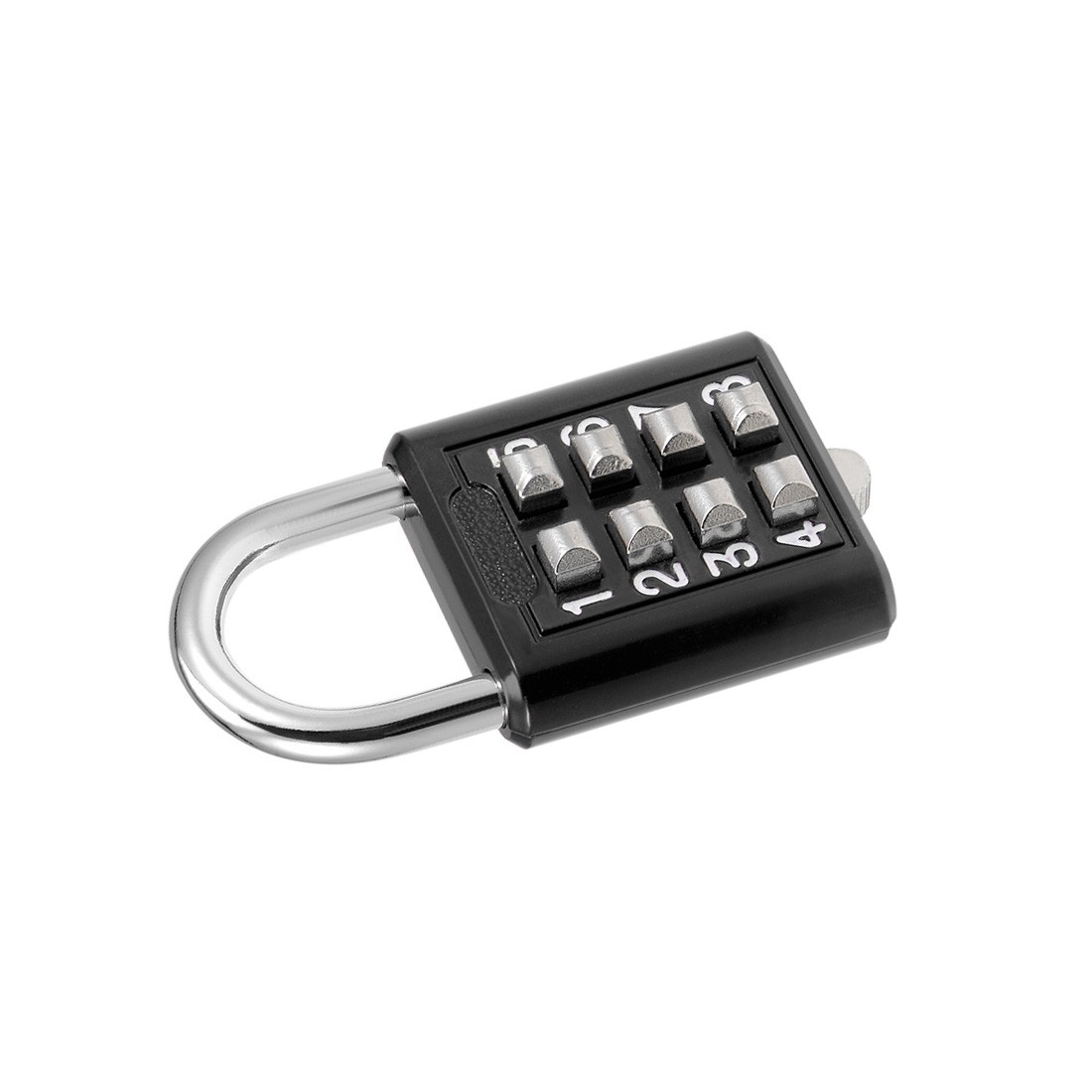 8-Digit Combination Padlock Push Button Lock for Locker Cabinet Black 2Set