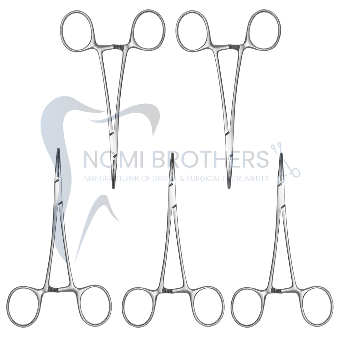5 PCS Straight Mosquito Hemostat Forceps 5" – Stainless Steel Surgical Instrumen