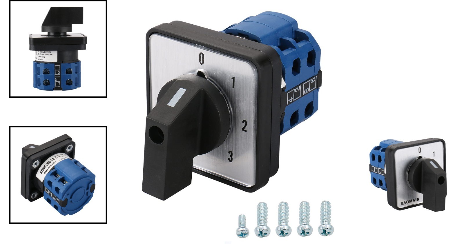 4-Position 20A 660V Rotary Switch - Reliable Control for Industrial Applications
