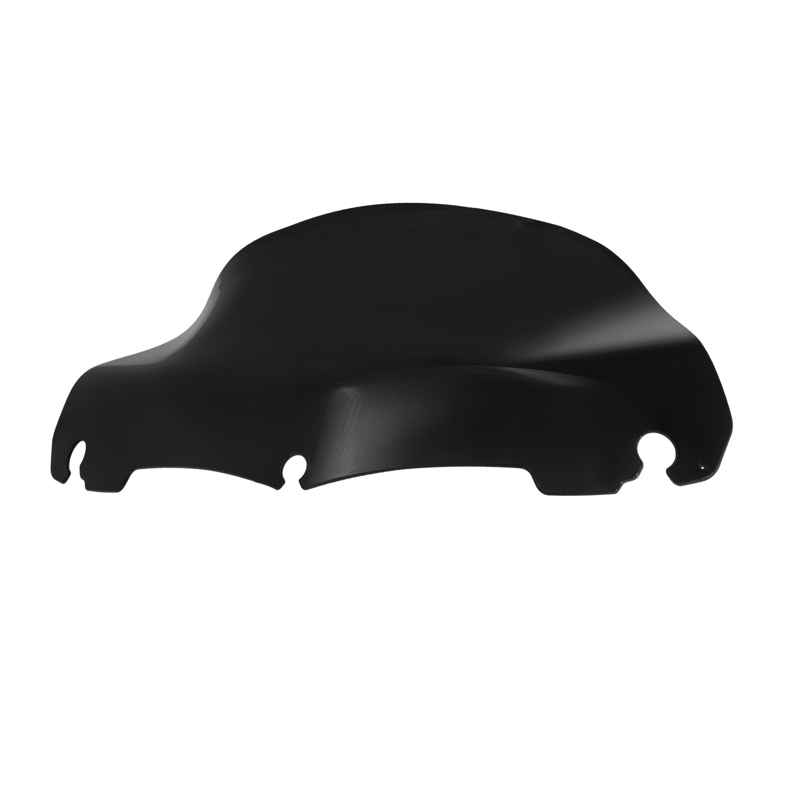9" Black Wave Windshield Windscreen Fits For Harley Electra Tri Glide 2014-2023