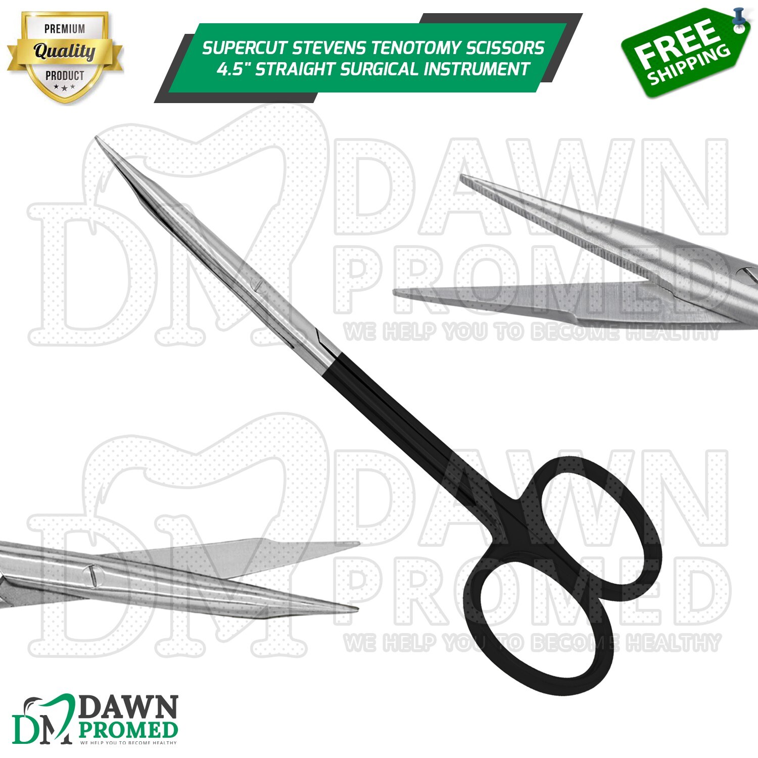 Supercut Stevens Tenotomy Scissors 4.5" Straight Surgical Instrument German Gr