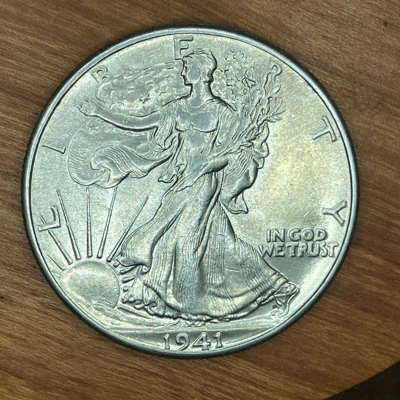 1941 Walking Liberty Half Dollar