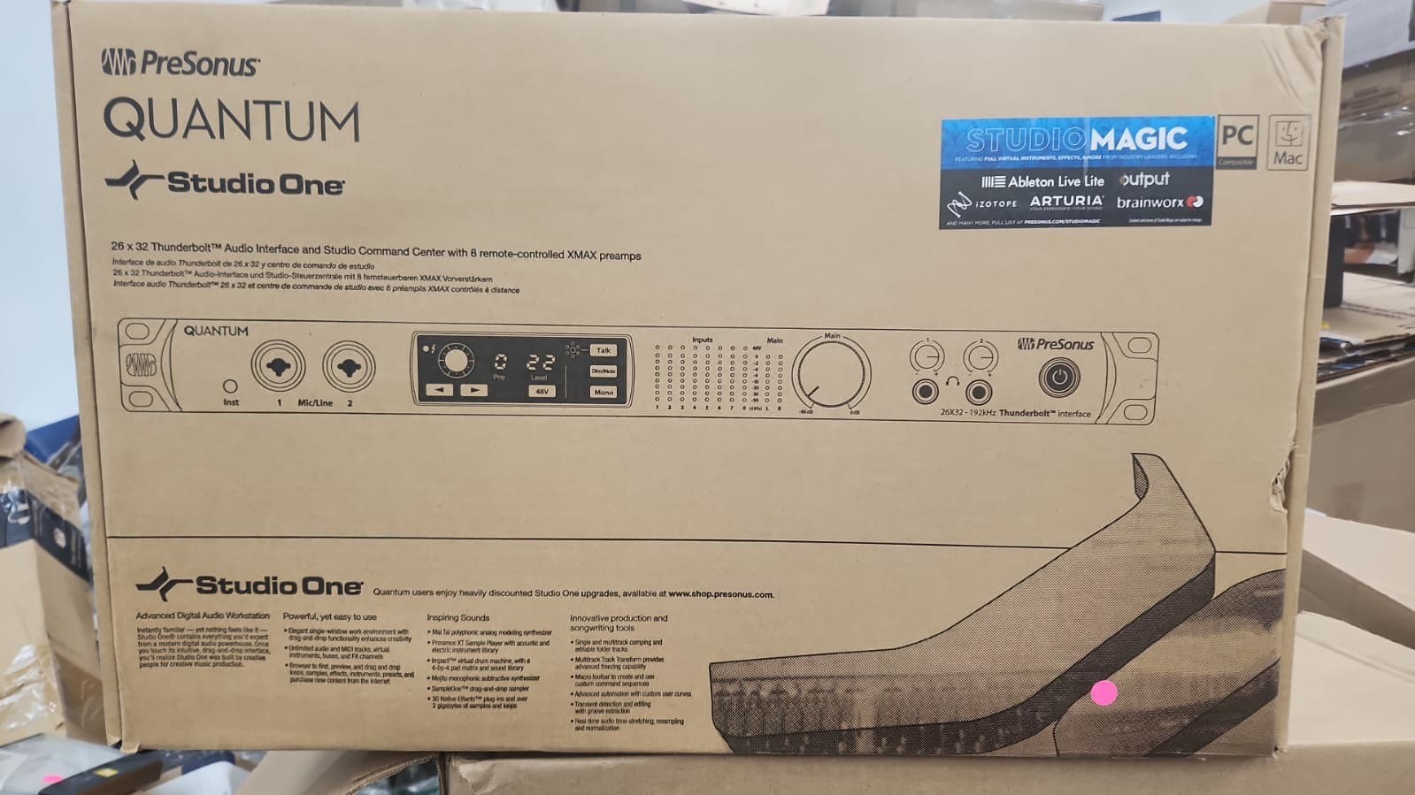 Open box Presonus Quantum 26X32 Thunderbolt Audio Interface Power Cable