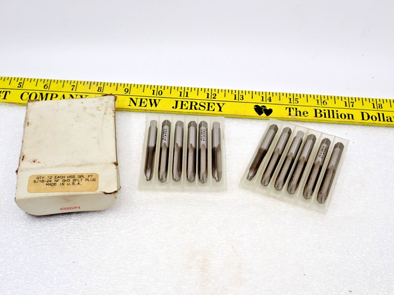 HSS Set of 12 5/16-24 NF G H3 HS Tap made in USA