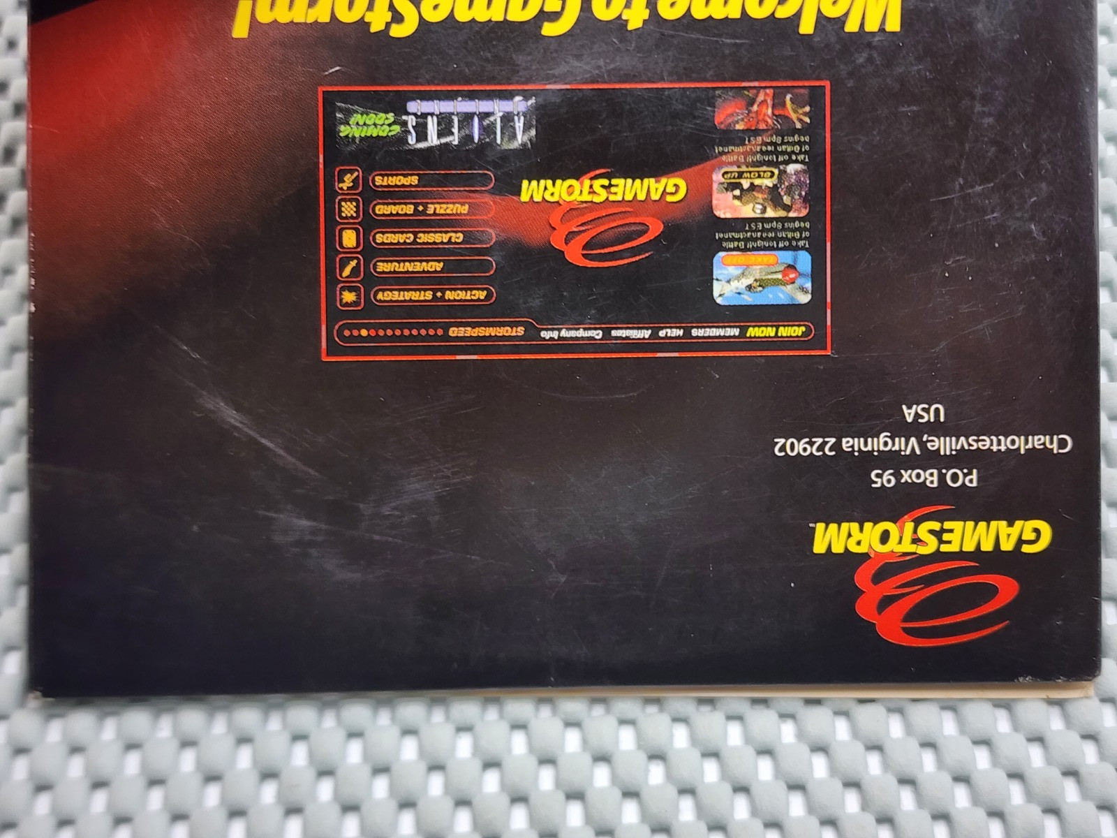 Vintage 1997 GameStorm Online Multiplayer PC Game Disc CD-ROM