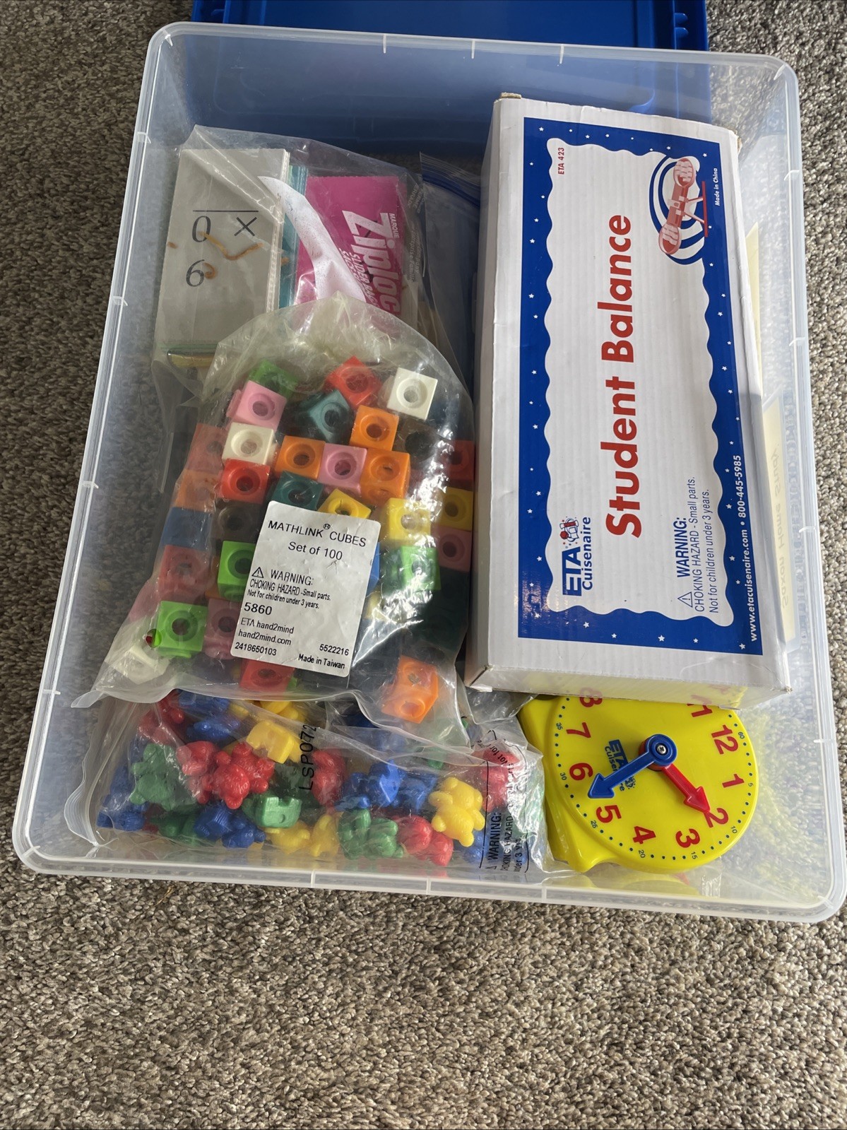 Saxon Home Study Math Kit Hand2mind Manipulatives Like New