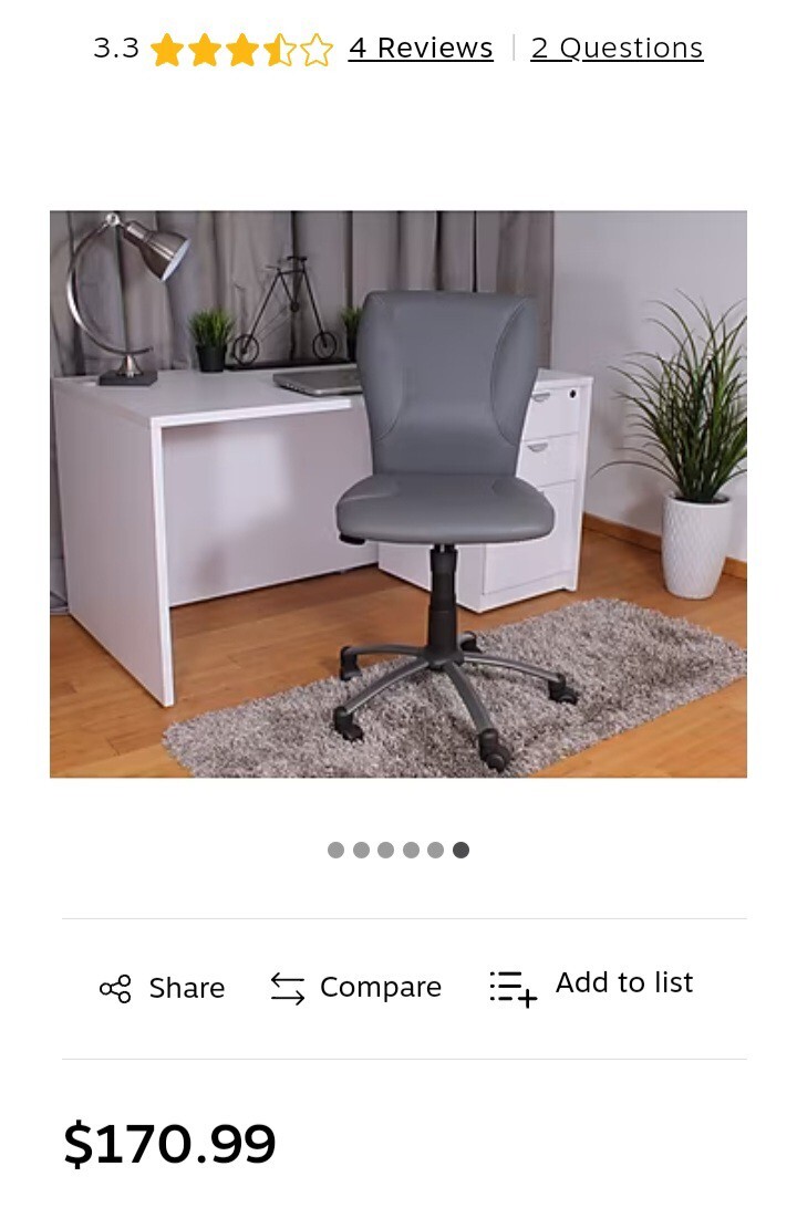 Office Desk Chair- "Boss Tiffany" New, Never Used