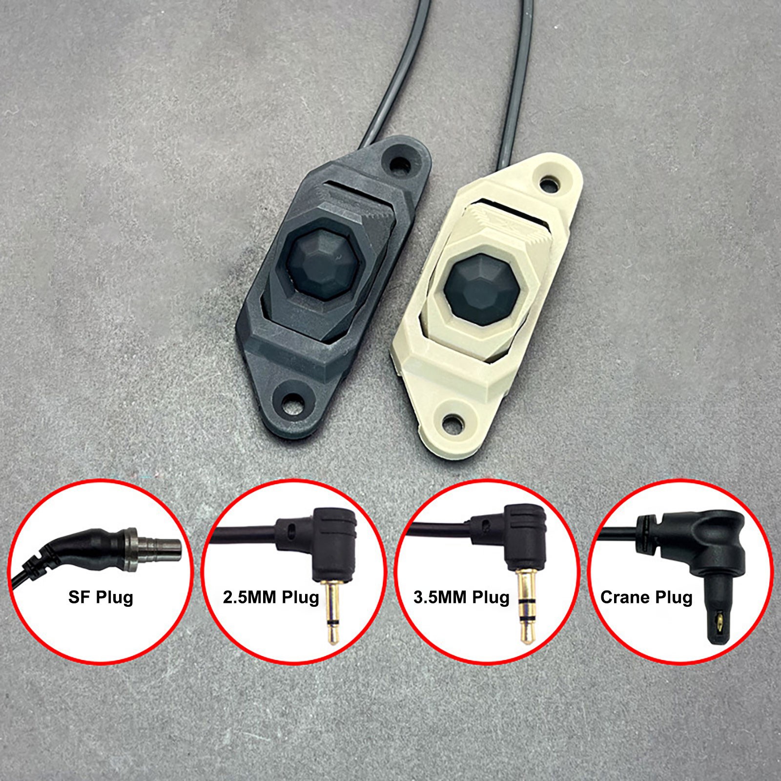 Tactical Button Light Switch MLOK Rail Mount For M300 M600 Light / Hunting Laser