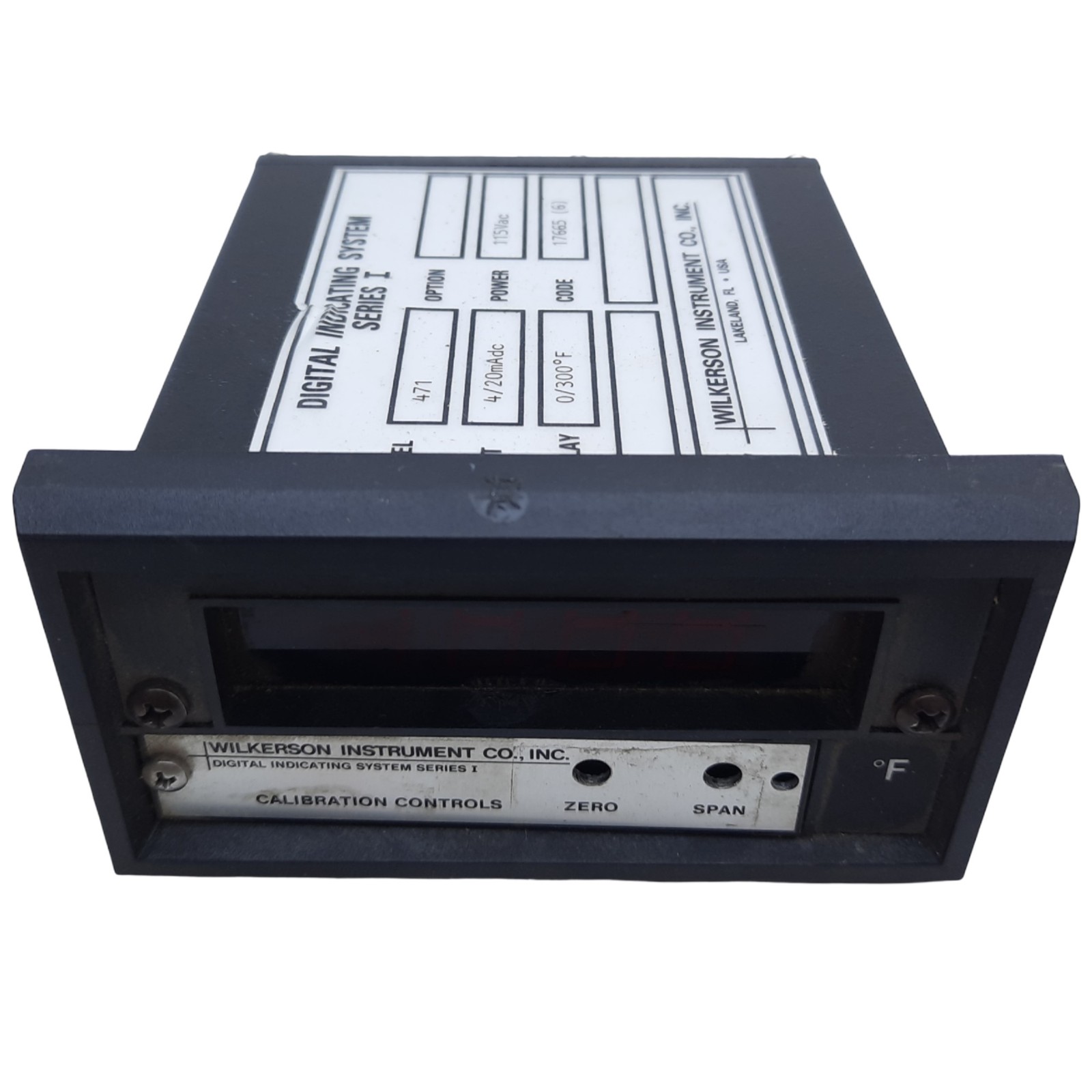 Wilkerson DIS471 DC Input Process Indicator, Input 4/20mAdc, 115V AC