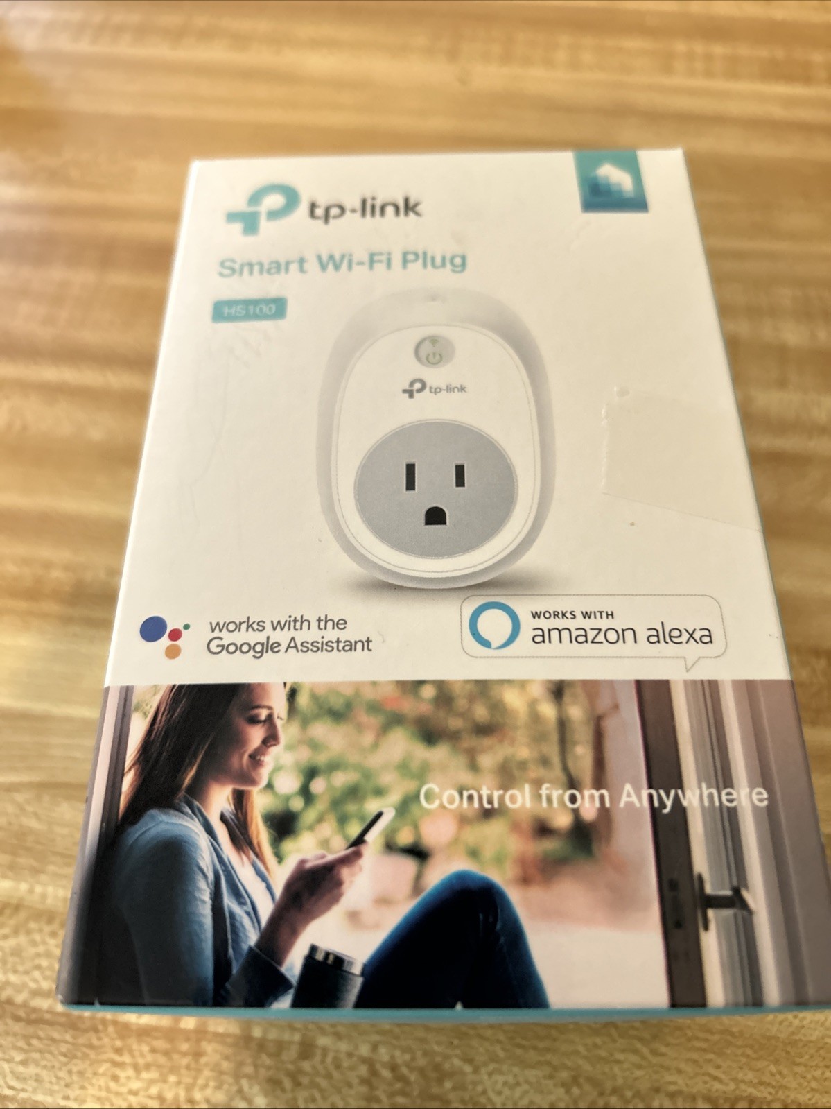 TP-Link Smart Wi-Fi Plug HS 100 Works with Alexa & Google Brand New