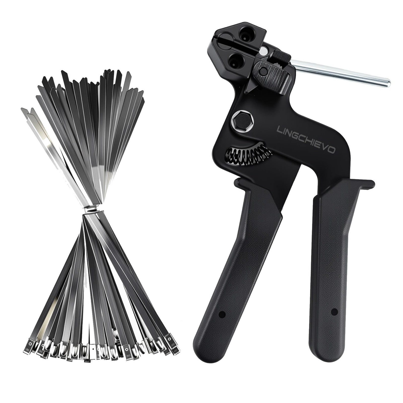 Metal Zip Tie with 100 PCS 11.7inch(300mm) Stainless Steel Zip Ties,Heavy Dut...